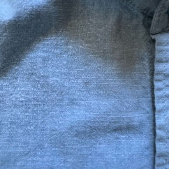 Hurley Blue Long Sleeve Button Up Shirt Size XL 100% Cotton Collared Shirt - Picture 6 of 13